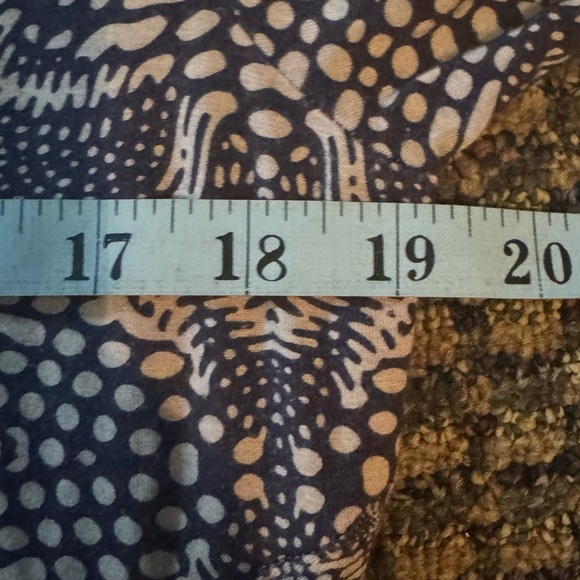 Soft Surroundings Petite Large Maxi Dress Stretchy Soft Navy and Beige - Picture 5 of 8